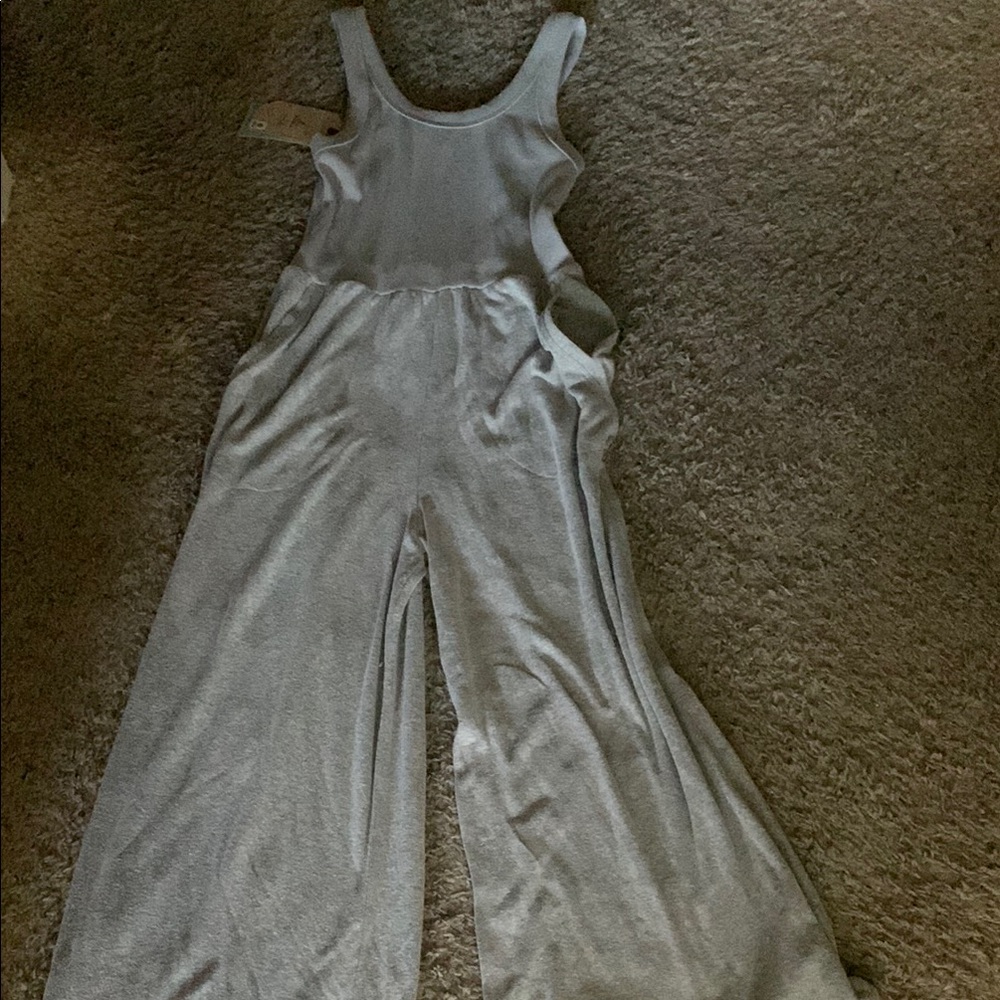Elegant Gray cozy up bayjour jumpsuit
